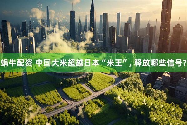 蜗牛配资 中国大米超越日本“米王”, 释放哪些信号?